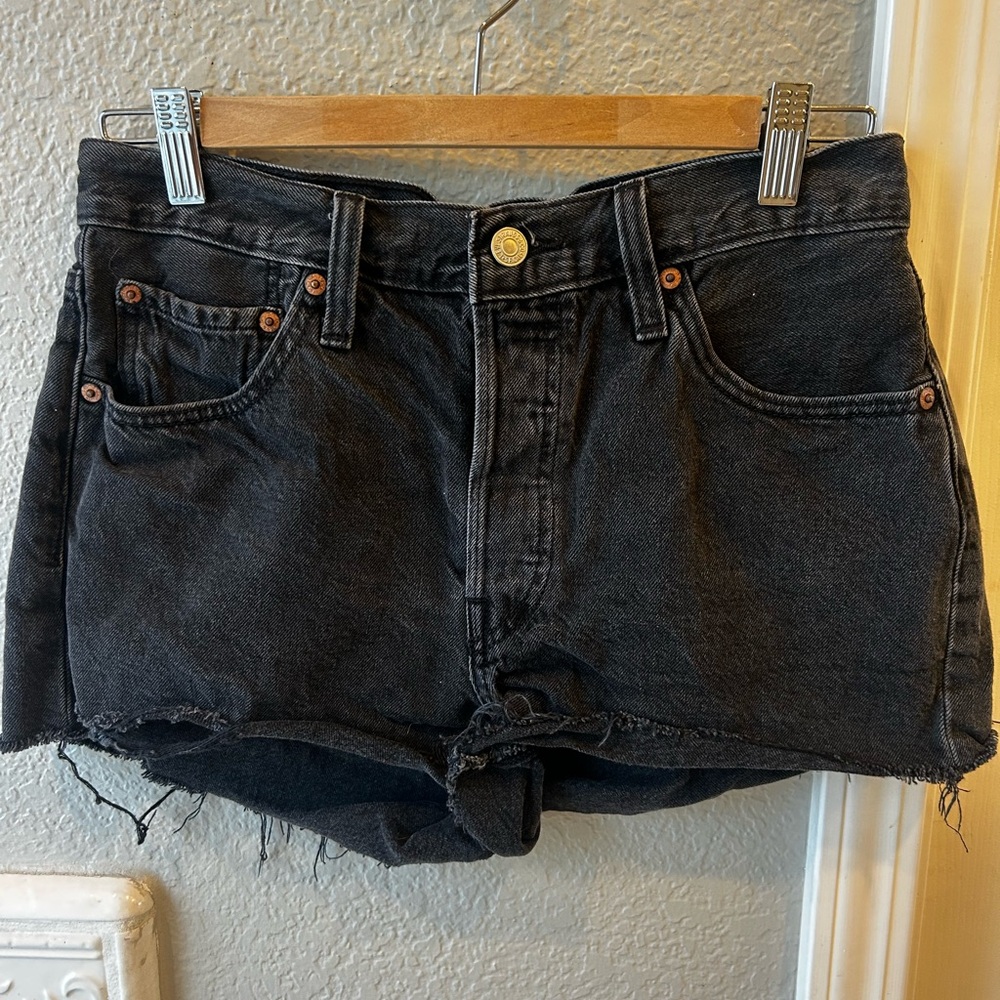 Levi's Black Jean Shorts for Women